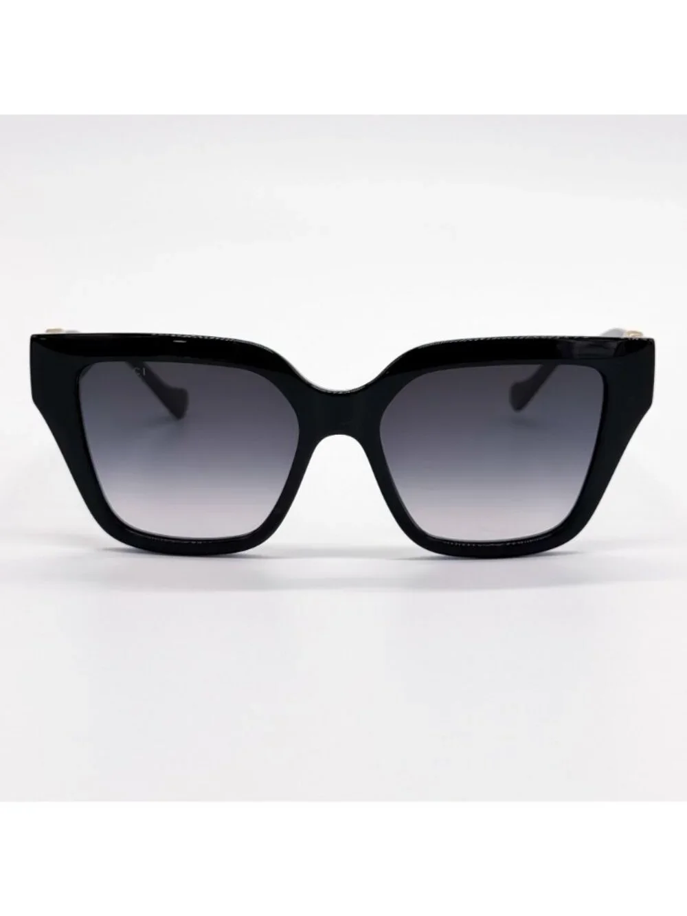New Gucci Black Cat Eye Women Sunglasses GG1023S 001 With Chain
